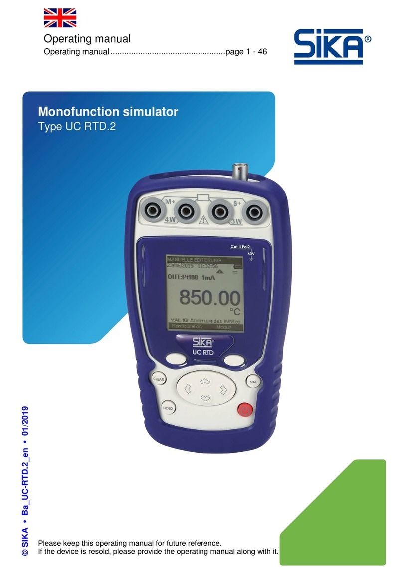 SIKA UC RTD.2 operating manual