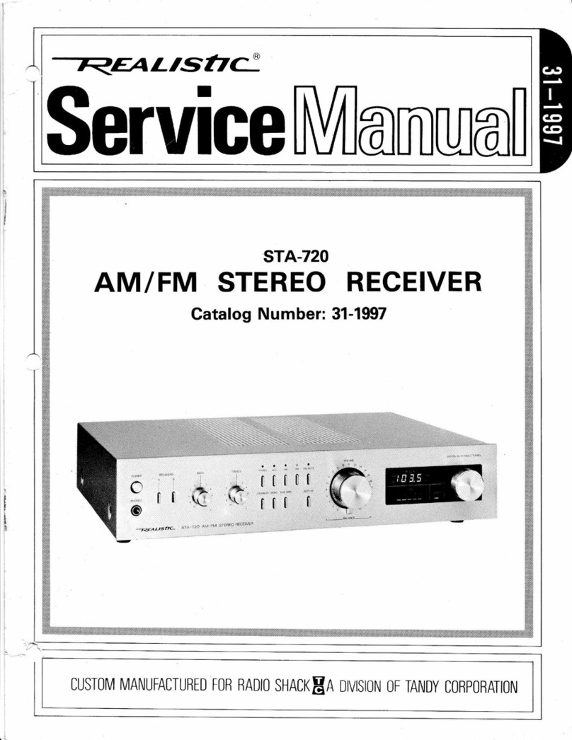 Realistic STA-720 User manual
