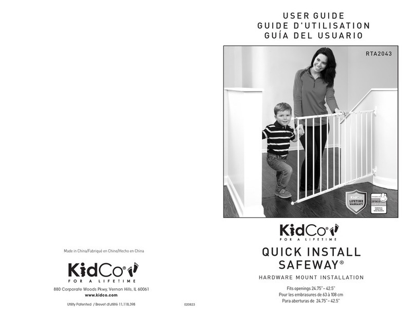 Kidco RTA2043 User manual Kidco RTA2043 User manual