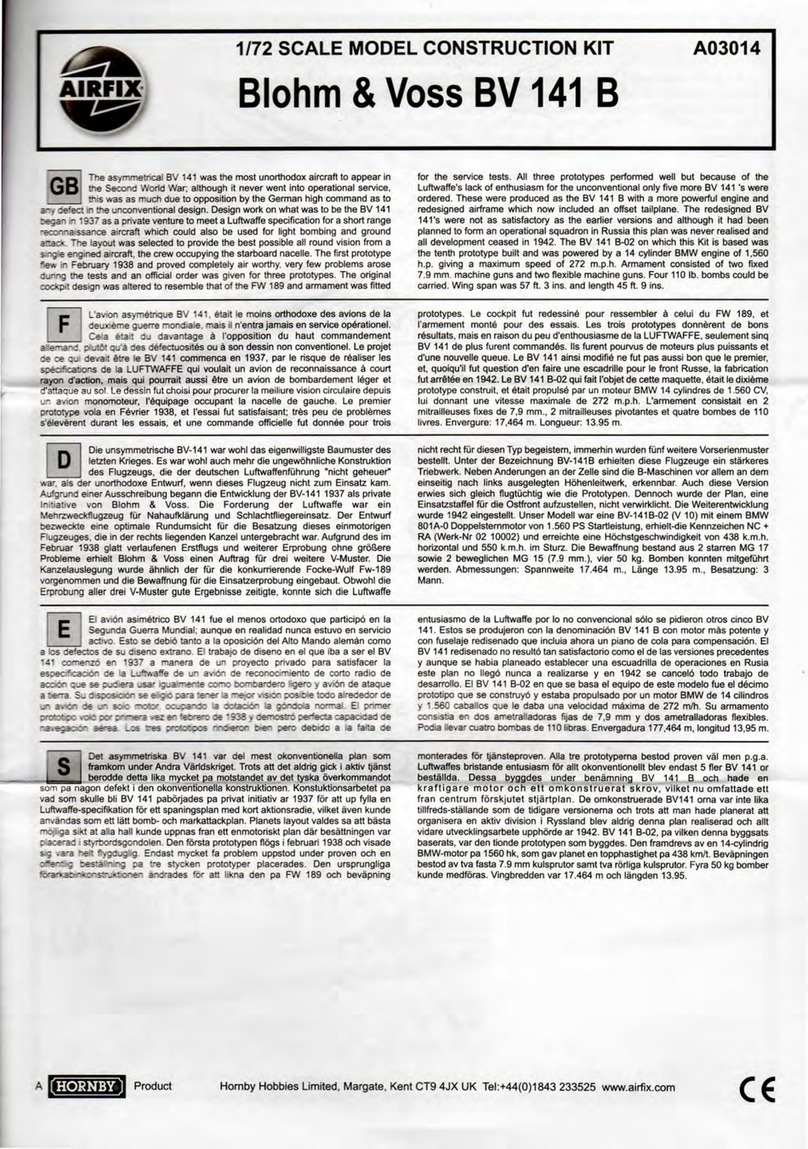 Hornby AIRFIX A03014 instruction manual