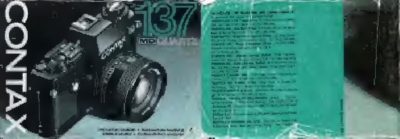 Contax 137 MD Quartz operating instructions