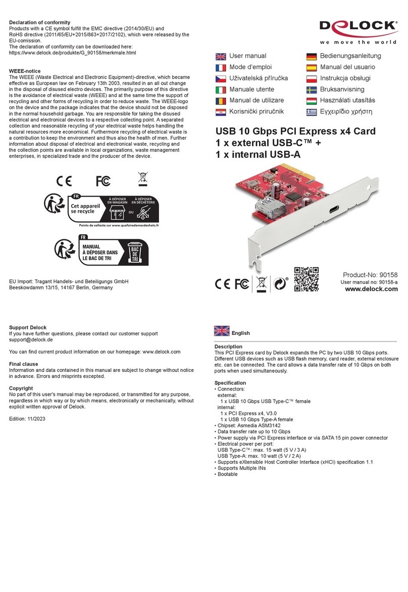 DeLOCK 90158 user manual