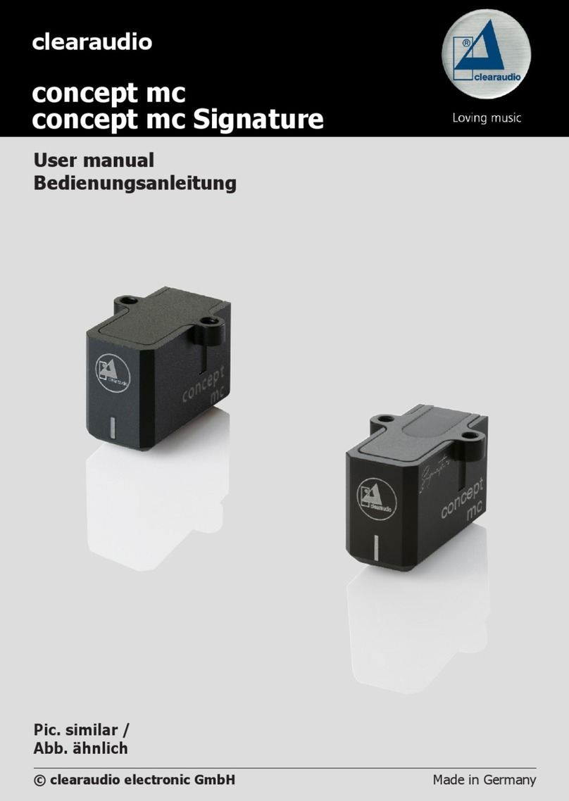 Clearaudio Concept MC User manual