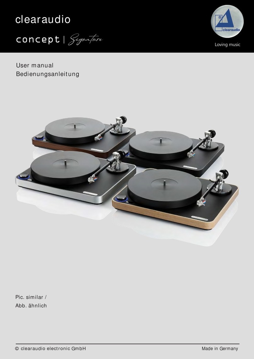 Clearaudio concept Signature User manual