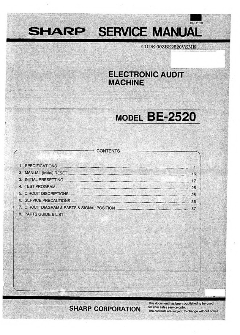 Sharp BE-2520 User manual
