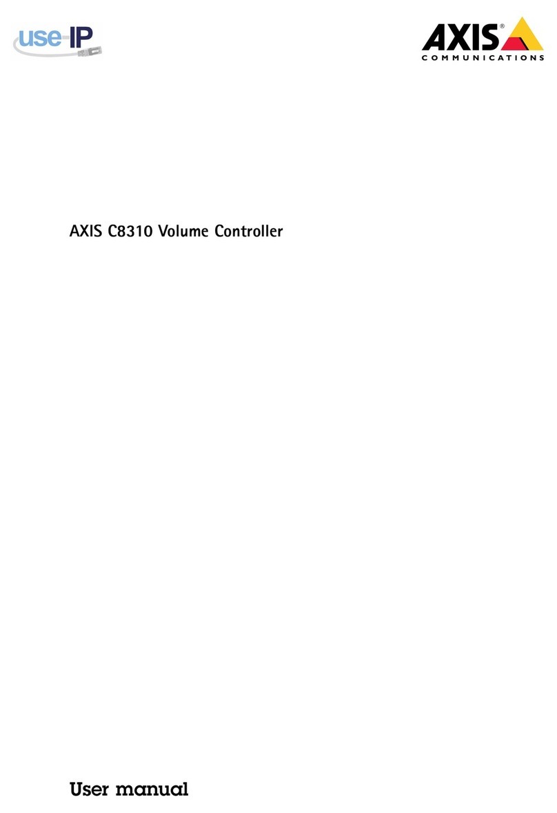 Axis C8310 User manual