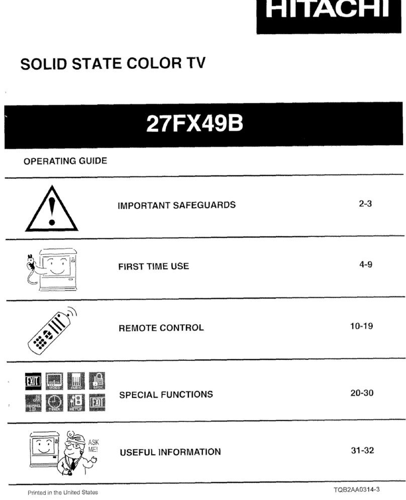 Hitachi 27FX49B User manual Hitachi 27FX49B User manual