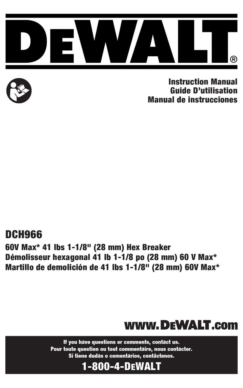 DeWalt DCH966 User manual