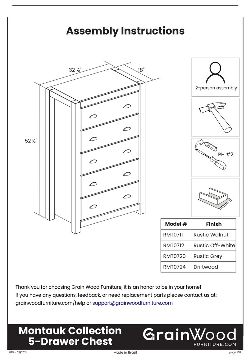 GrainWood Montauk RMT0711 Assembly instructions