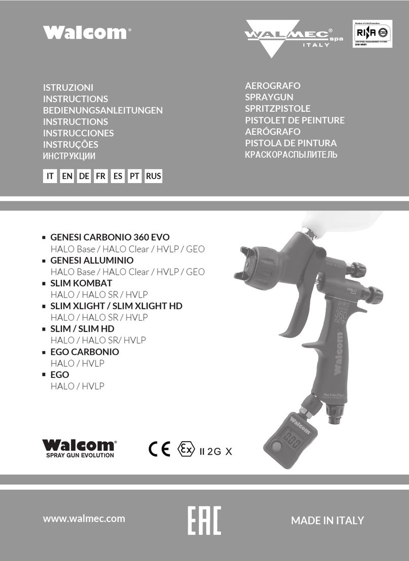 WALMEC Walcom GENESI CARBONIO 360 EVO HALO BASE instructions