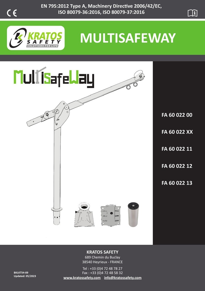 KRATOS SAFETY MULTISAFEWAY FA 60 022 Series installation instructions