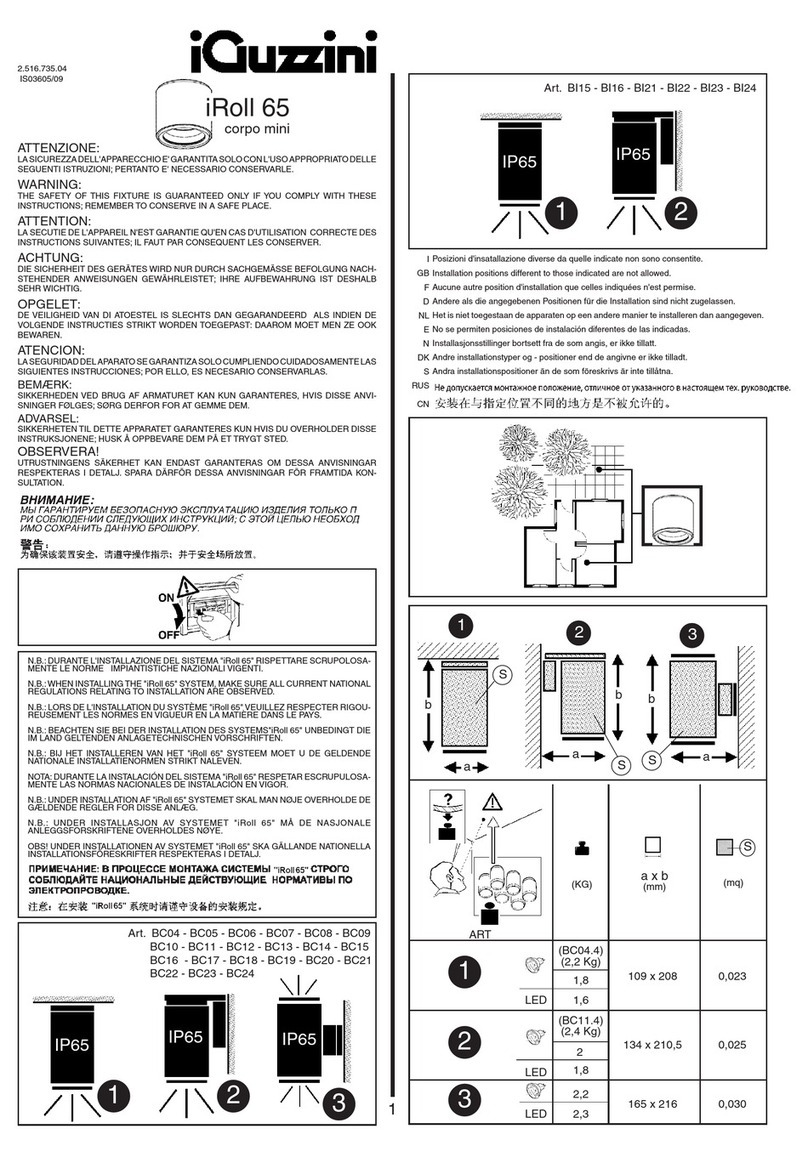 iGuzzini iRoll 65 corpo mini User manual