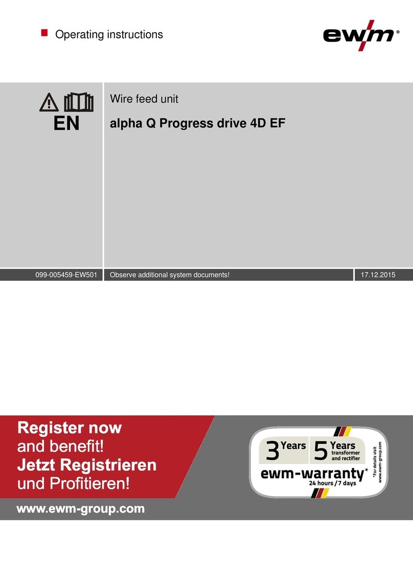 EWM alpha Q Progress drive 4D EF operating instructions