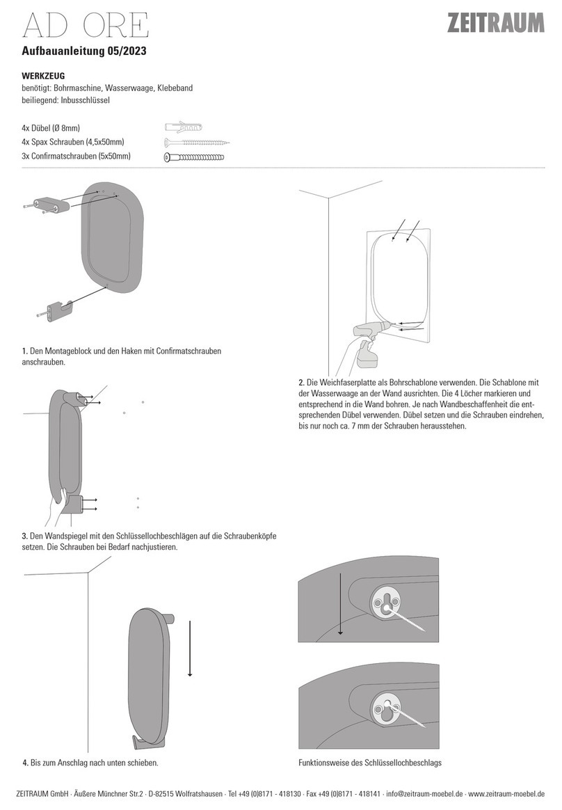 ZEITRAUM AD ORE Assembly instructions