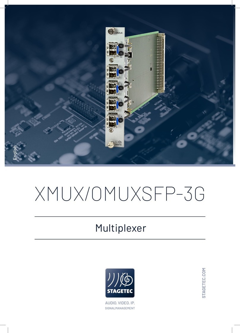 Stagetec OMUXSFP-3G manual