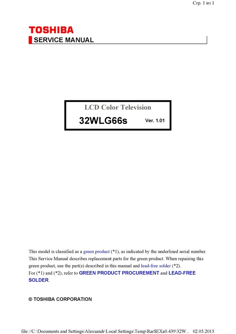 Toshiba 32WLG66s Service manual