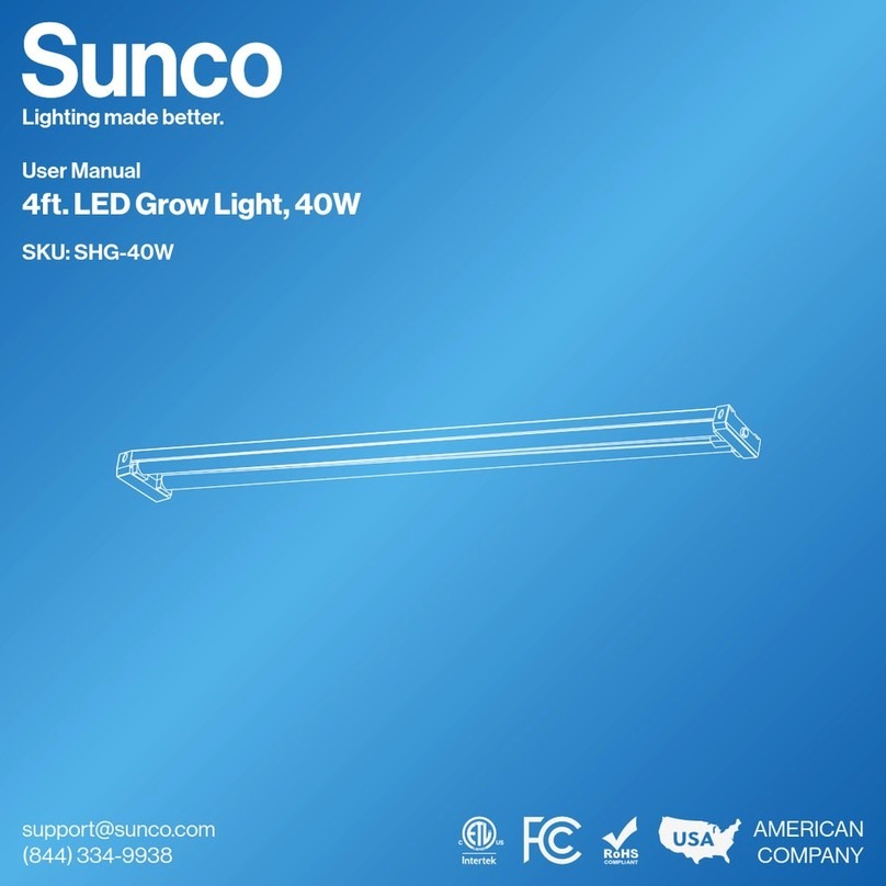Sunco SHG-40W User manual