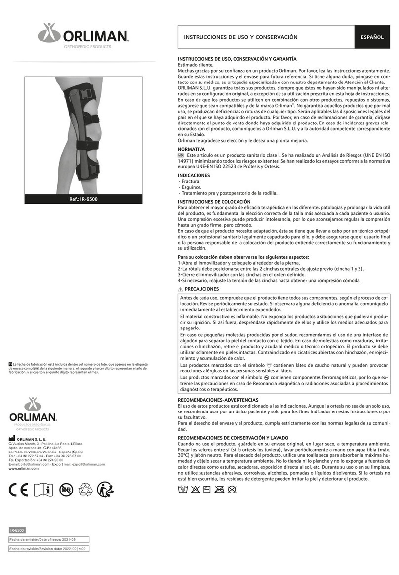 Orliman IR-6500 Operation instructions