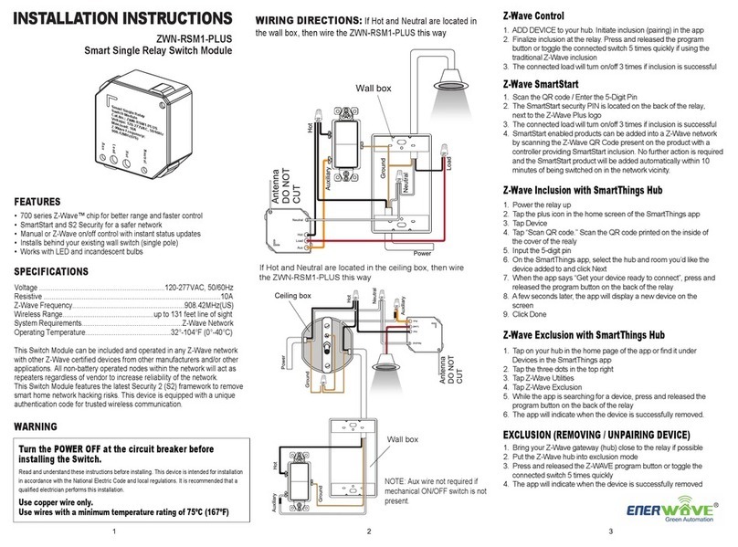 Enerwave ZWN-RSM1-PLUS installation instructions