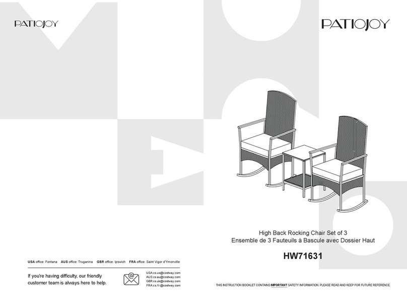 PATIOJOY HW71631 User manual
