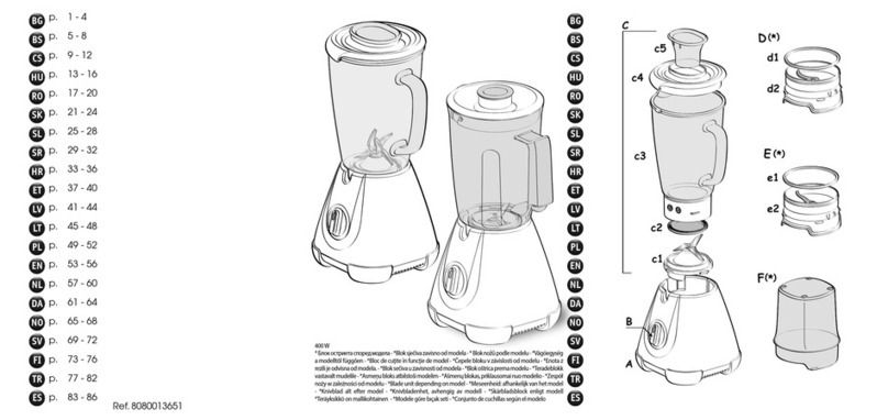 TEFAL Blendforce manual