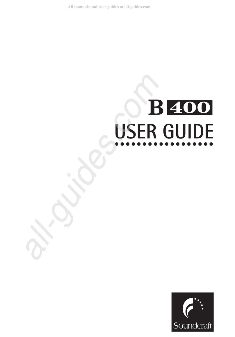 SoundCraft B400 User manual