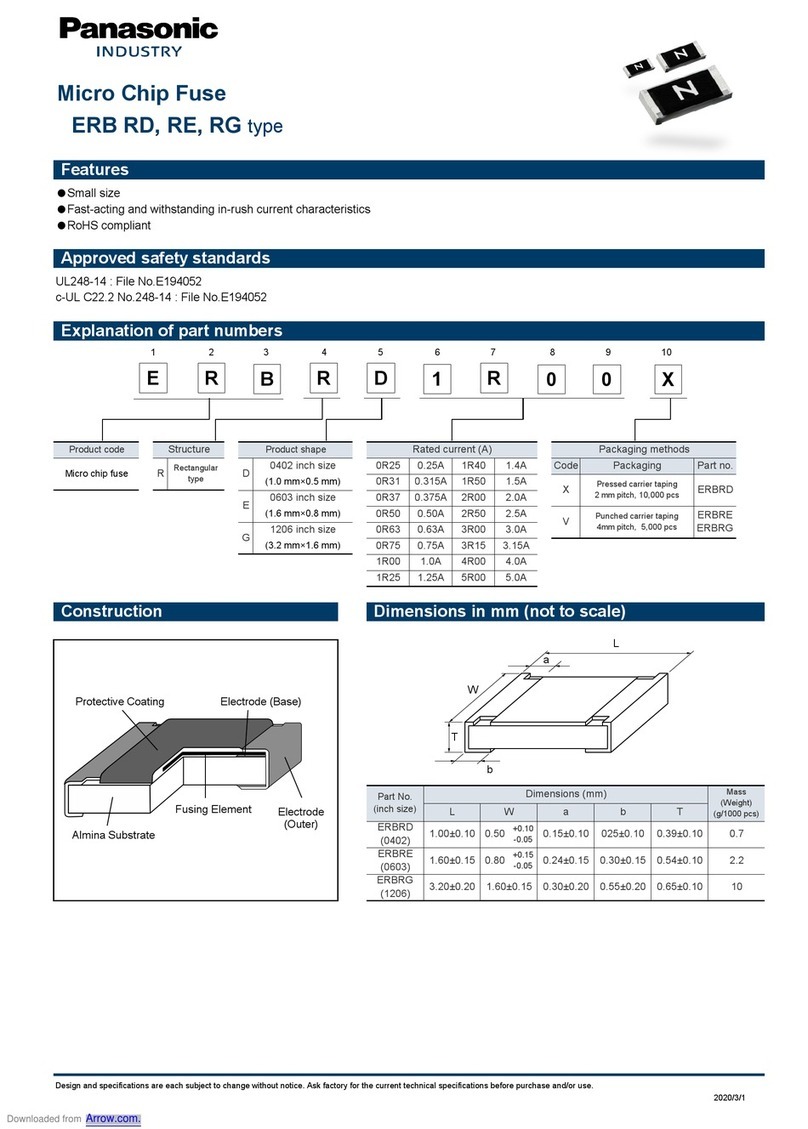 Panasonic ERB RD Series User manual