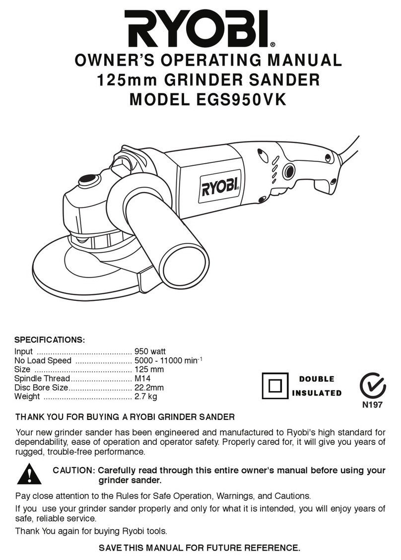 Ryobi EGS950VK Operation manual