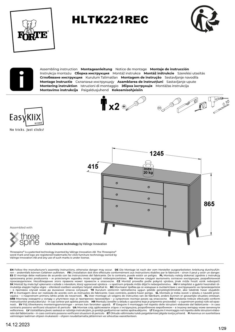 Forte Harllson EasyKlix HLTK221REC User manual
