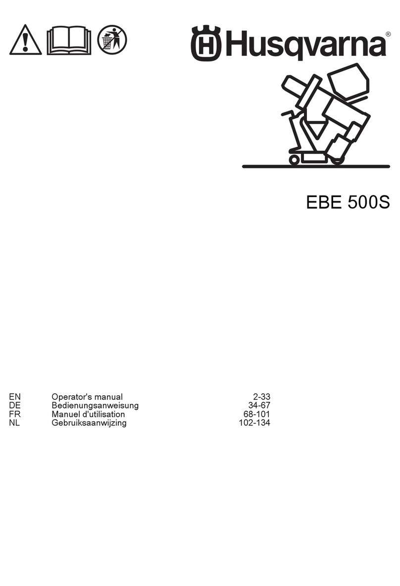 Husqvarna EBE 500S Operator's manual