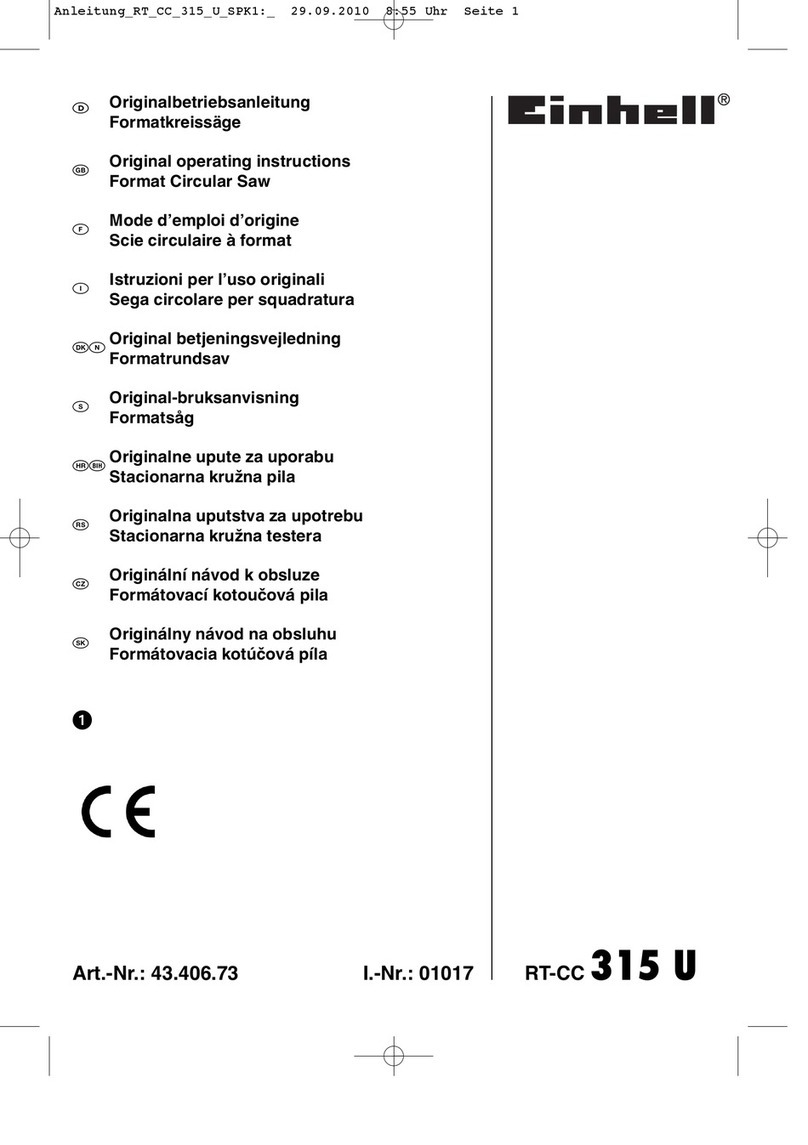 EINHELL RT-CC 315 U User manual