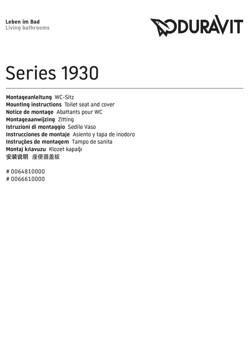DURAVIT 1930 Series User manual