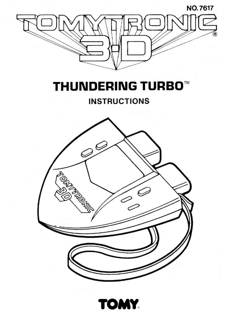 Tomy THUNDERING TURBO TOMYTRONIC 3-D instructions