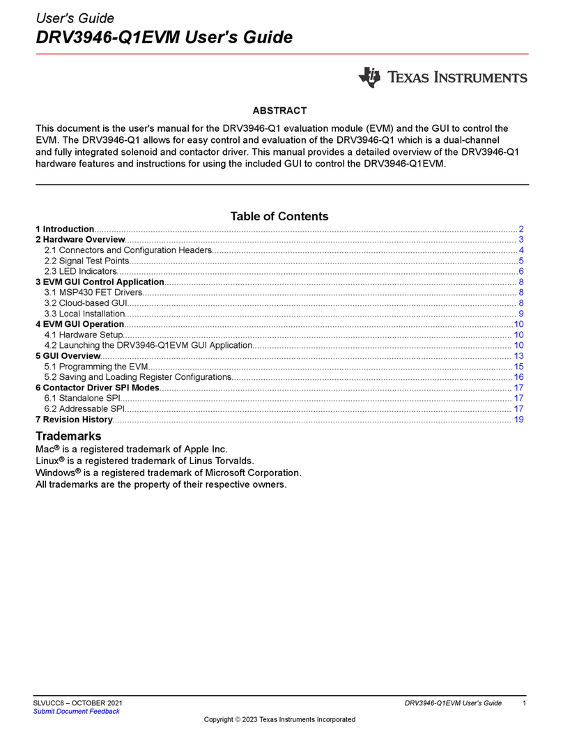 Texas Instruments DRV3946-Q1EVM User manual