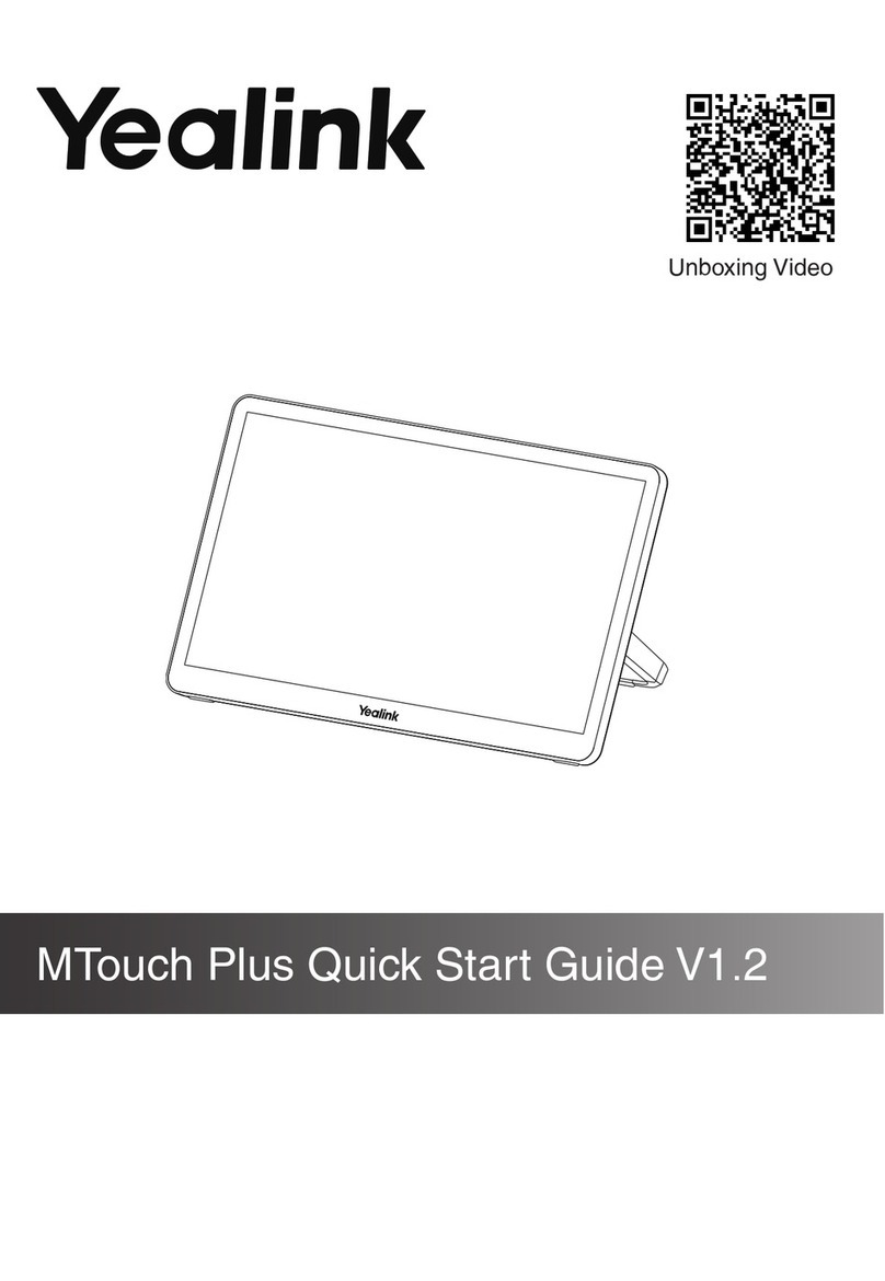 Yealink MTouch Plus User manual