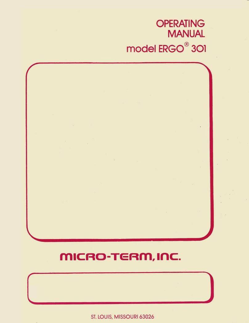 Micro-Term ERGO 301 User manual