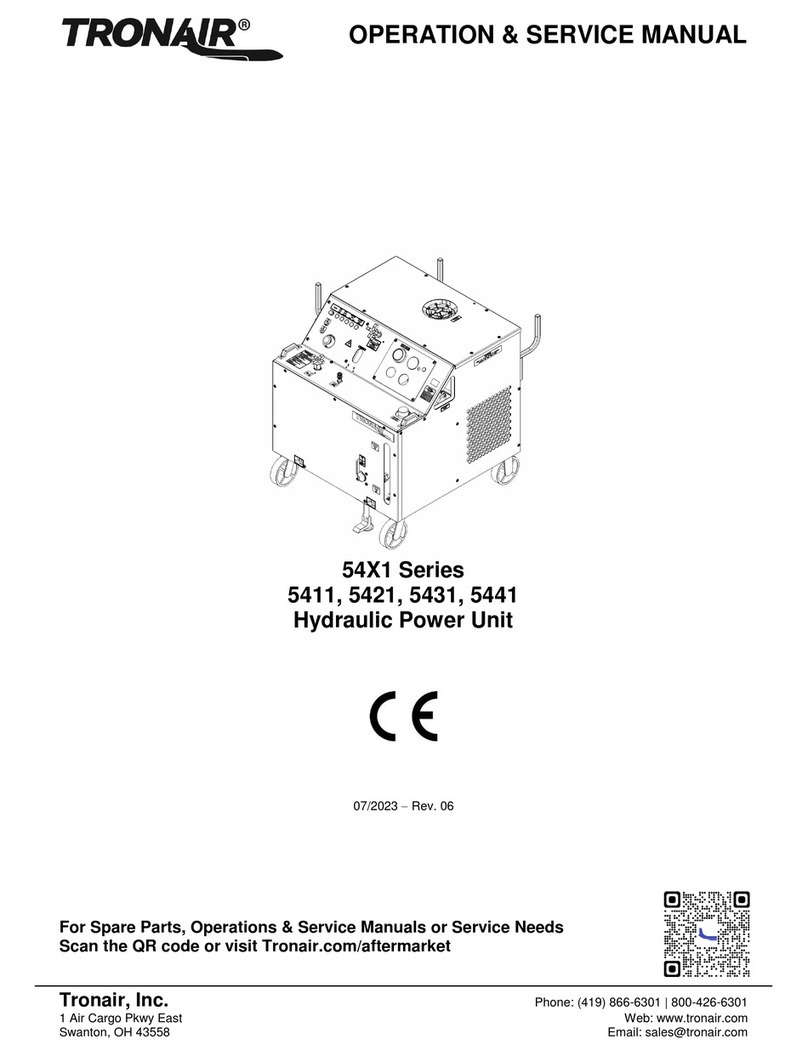 Tronair 54 1 Series Installation and operating instructions