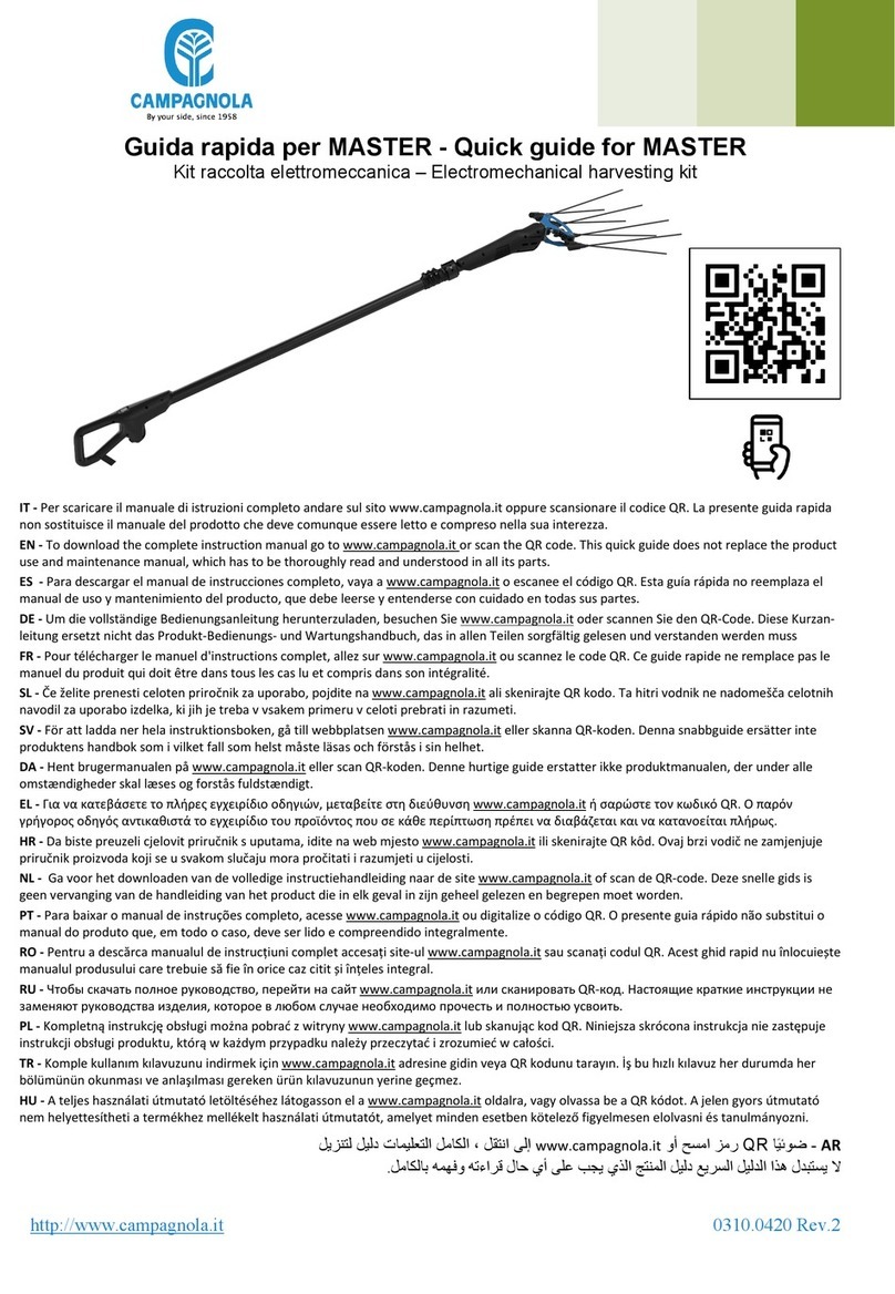 CAMPAGNOLA MASTER quick guide