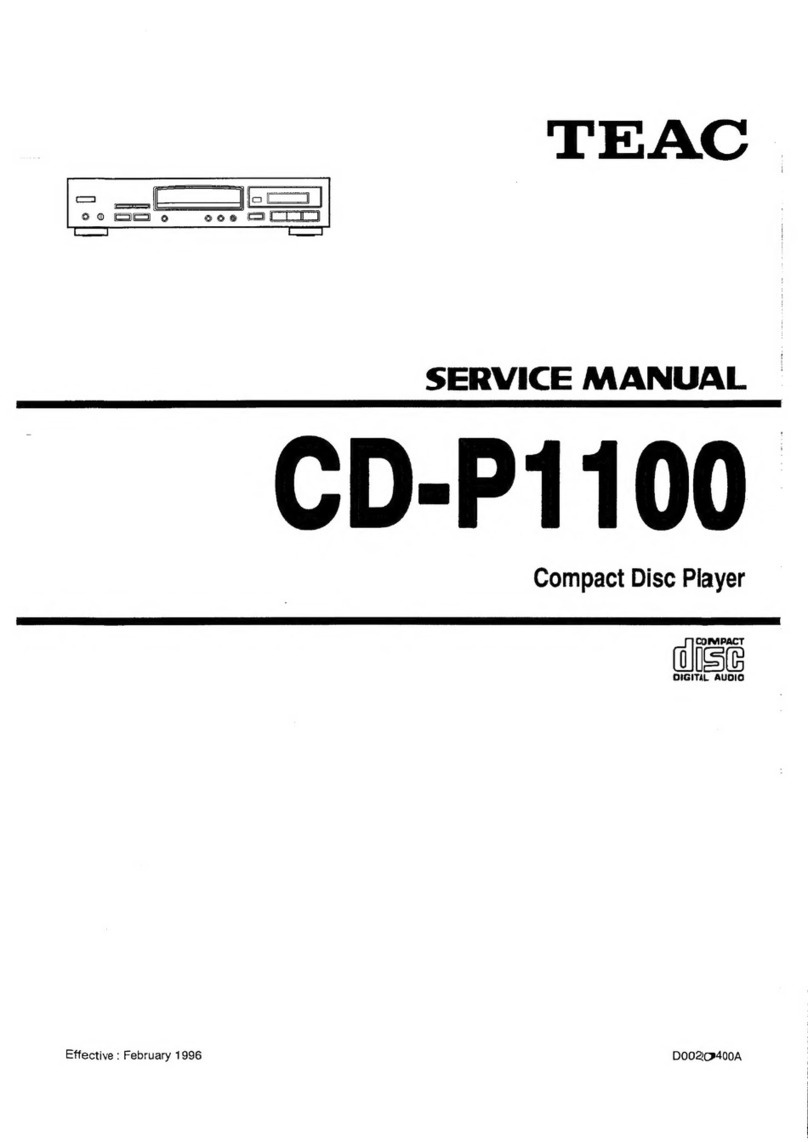 Teac CD-P1100 User manual