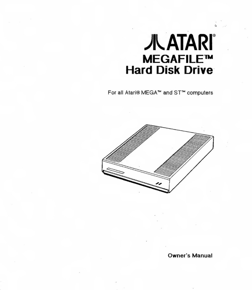 Atari MEGAFILE 20 owner's manual