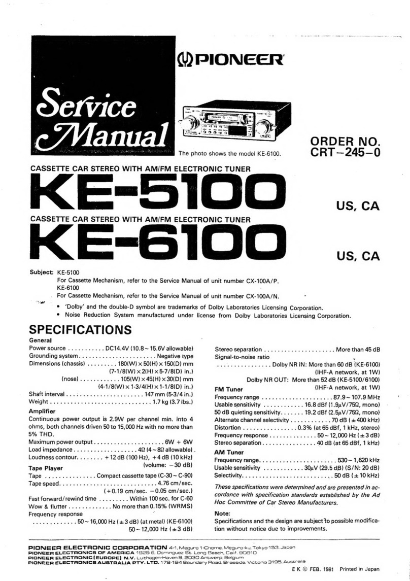 Pioneer KE-5100 User manual