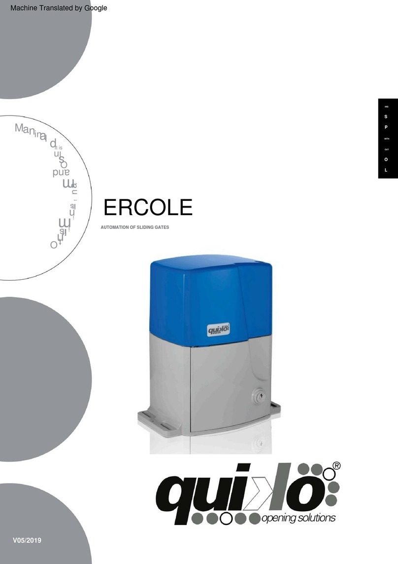 Quilo ERCOLE QK-E2500 User manual