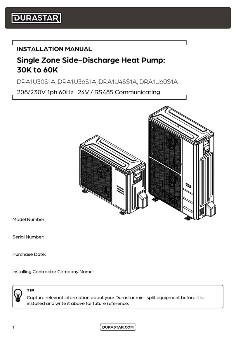 DURASTAR DRA1U30S1A installation manual