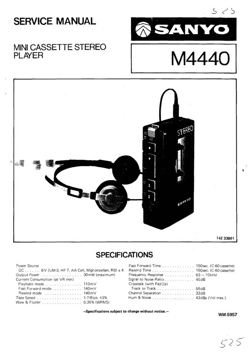 Sanyo M4440 Service manual