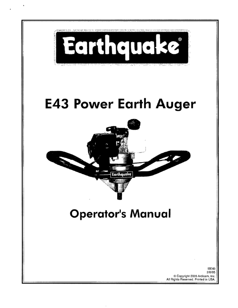 EarthQuake E43 earth auger powerhead Operator's manual