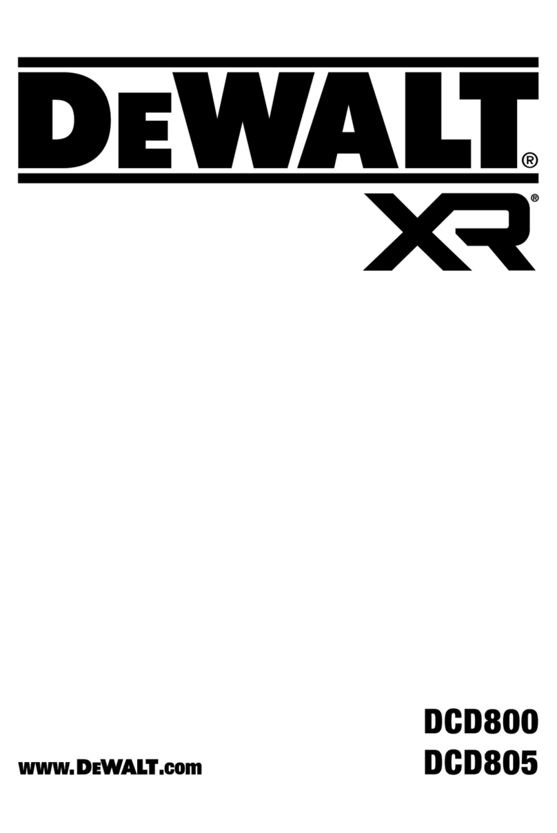 DeWalt XR DCD800 Original instructions