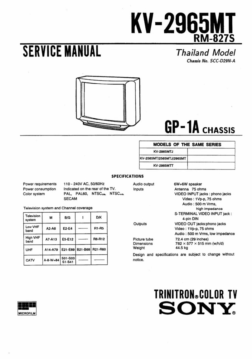 Sony TRINITRON KV-2565MT User manual