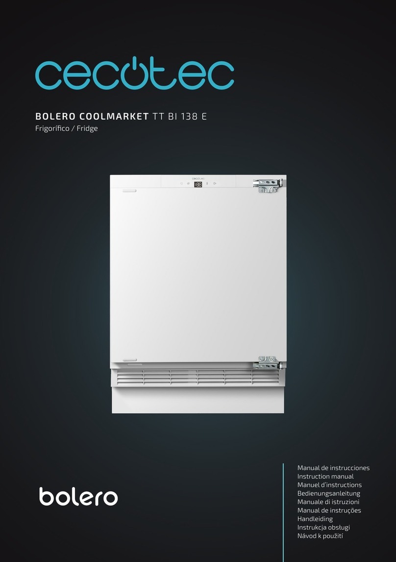 cecotec bolero COOLMARKET TT BI 138 E instruction manual