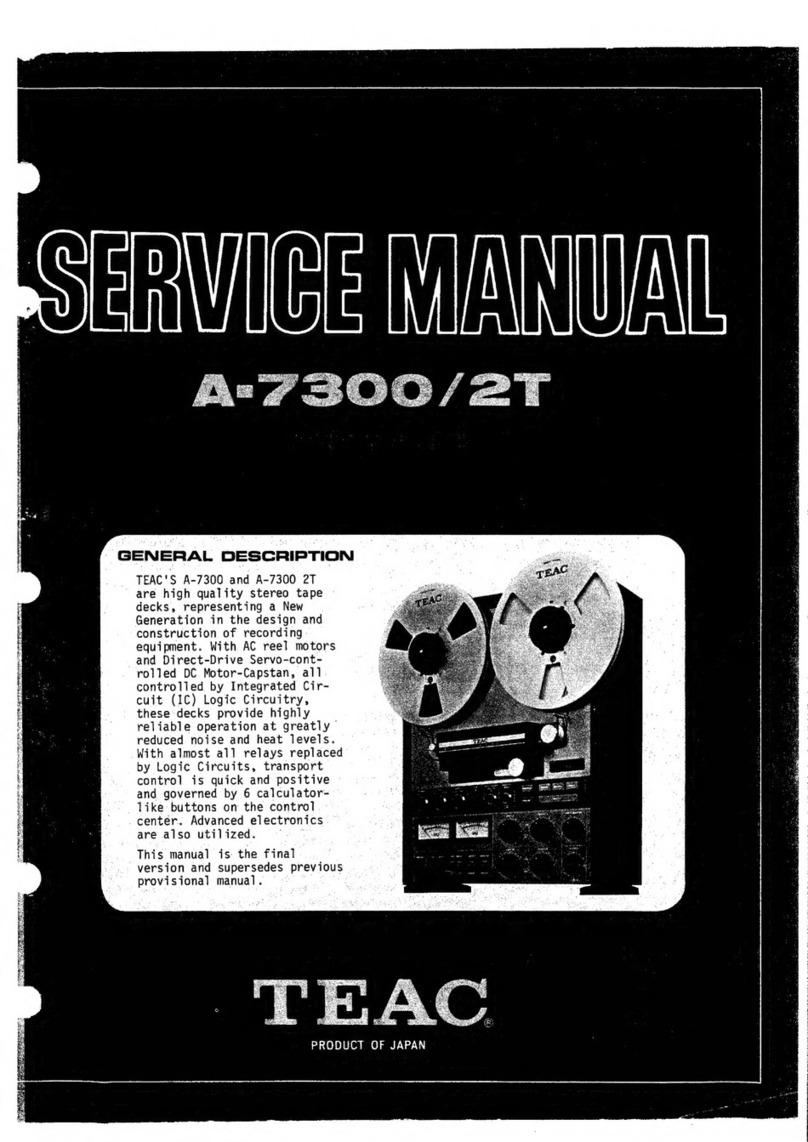 Teac A-7300 User manual