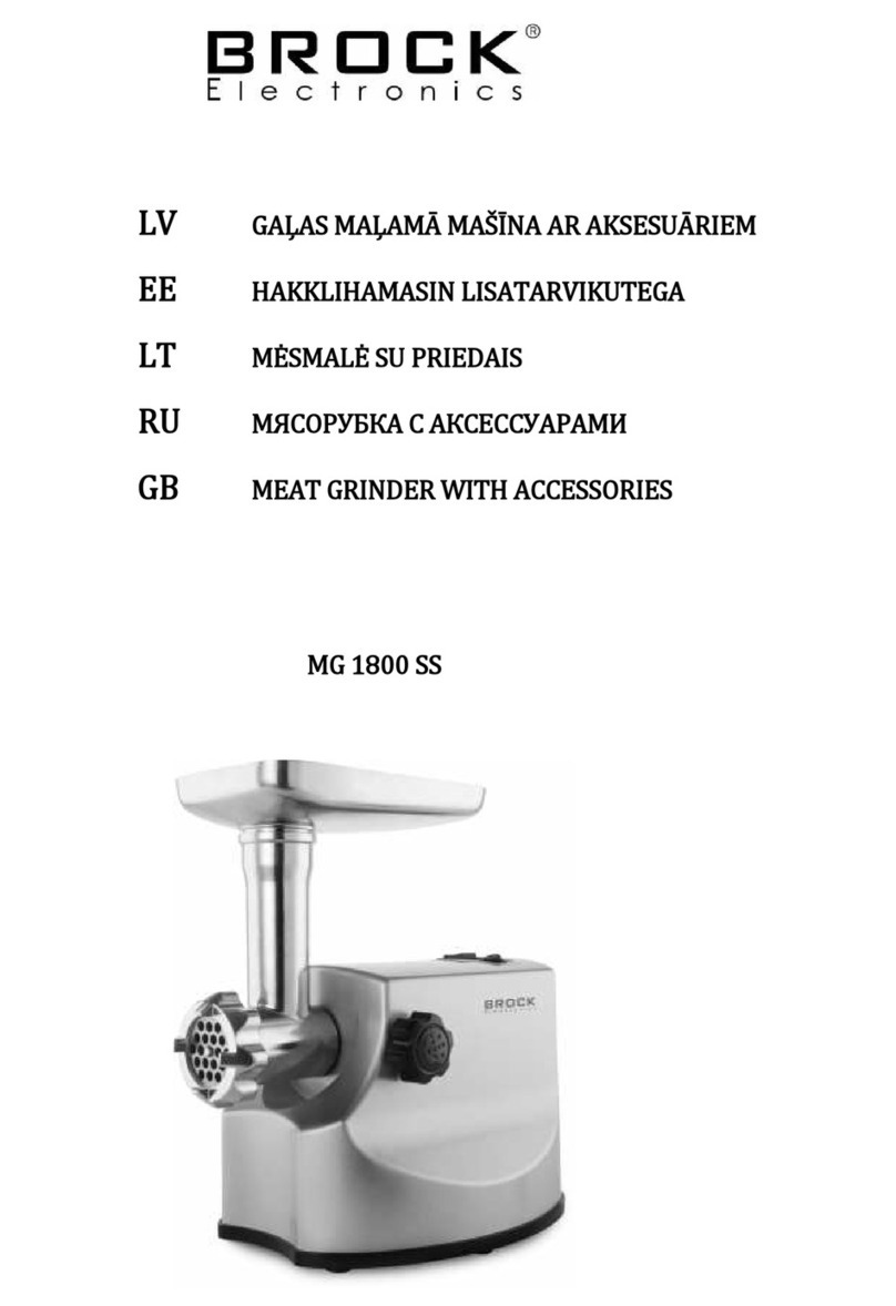 Brock MG 1800 SS User manual